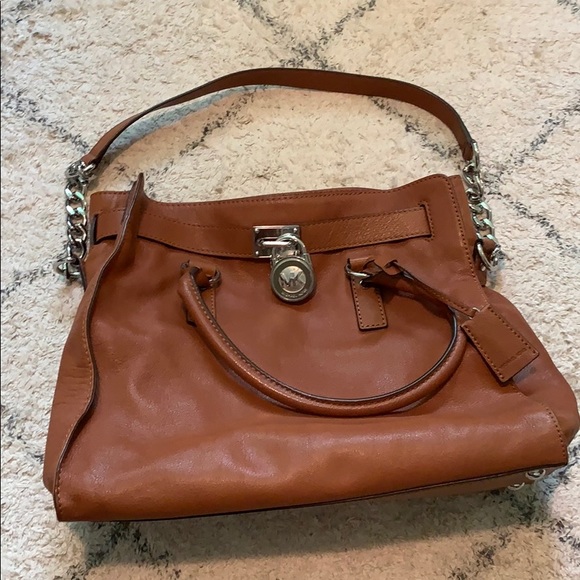 Michael Kors Large Leather Shoulder Bag - Picture 1 of 6